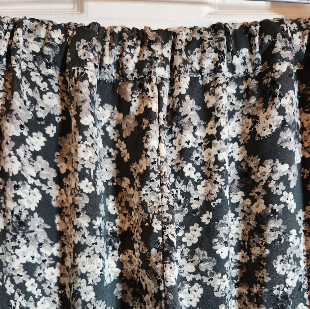 Zara Trafaluc Grey Floral Joggers w Pockets Size M - Picture 8 of 8